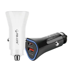 Por encargo Precio al por mayor de baja tensión del teléfono de 3 puertos Flush Usb C Pd Tipo-C Qc3.0 Mini <span class=keywords><strong>Mi</strong></span> cargador de coche - Product Image 1