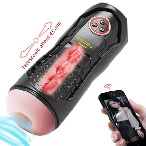 Masturbador Masculino Anjoy Wukong Cup, Totalmente Automático, Retráctil, con Succión, Calentamiento, Efectos <span class=keywords><strong>de</strong></span> <span class=keywords><strong>Voz</strong></span> Realistas, Recargable por USB, Juguete Sexual para Adultos - Product Image 1