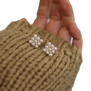 อุปกรณ์ทำต่างหูเงินแท้ S925 สำหรับไข่มุก DIY ขนาด 4.5-5 มม. รุ่น 21676 ต่างหูแบบติดหู ดีไซน์แฟชั่น พร้อมฐานรองไข่มุกแบบกลวง - Product Image 5