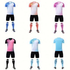 Wholesale <b>Cheap</b> Price <b>Light</b> Blue Unisex Football Kits Sports Uniforms Plus Size Quick Dry Breathable 100% Polyester - Product Image 1