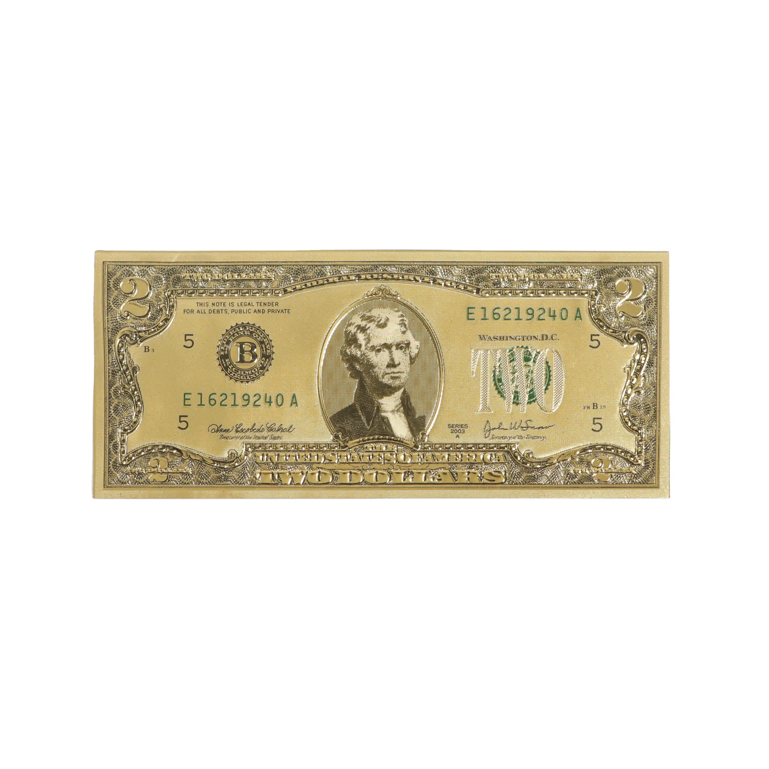 De Beste Ons Geld Dollar Us Dollar Gouden Folie Franklin Bankbiljetten Alle Soorten Kan Worden Aangepast