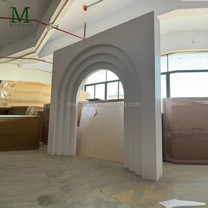 Soportes Decorativos para Eventos, Telón de Fondo Acrílico Blanco Moderno y Alto, Telón de Fondo Dorado para Escenarios, Accesorios para Bodas Baratos de China - Product Image 6