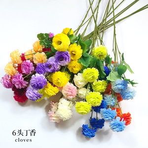 Flores Artificiales de Seda, 6 Cabezas, Color Lila, Peonía en Capas, Decoración para Bodas y Hogar, Alta Simulación - Product Image 1