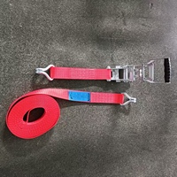 Sangle d'arrimage à cliquet Ergo de 2 pouces, sangle d'arrimage à tirage de 5 tonnes avec longue poignée, sangle de cargaison robuste pour camions et remorques