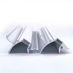 Customize Extrusion Channel Diffuser Cover Led Aluminium Profile Cob Black Aluminum Led Strip Light Aluminum Profile Ceiling