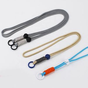 Hand Woven Airplane Buckle Customized Nylon Lanyards for Mobile Phone Necklace Seven Core Umbrella Rope <b>Camera</b> Hanging Rope - Product Image 4