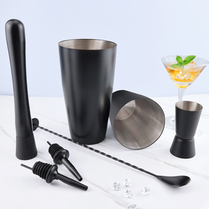 Ensemble de <span class=keywords><strong>shaker</strong></span> à cocktail en acier inoxydable Mixology Ensemble de <span class=keywords><strong>bar</strong></span> <span class=keywords><strong>professionnel</strong></span> pour mélange de boissons, maison, <span class=keywords><strong>bar</strong></span>, fête - Product Image 2