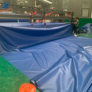 Bâche de construction en PVC noir et blanc <span class=keywords><strong>avec</strong></span> œillets, bâche de toiture 20x20 pieds pour usage agricole - Product Image 5