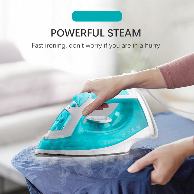 2024 Factory Best Selling 2000W Home Electric Steam Iron with Automatic & Handheld Ceramic Soleplate for Ironing Clothes