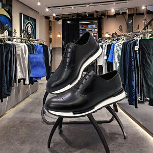 Zapatos de Vestir para Hombre W204 Hechos a Mano, de Cuero Genuino, Estilo Oxford, Bordados, Ligeros, con Suela Plana, con Cordones, Formales, para Oficina, Primavera - Product Image 3