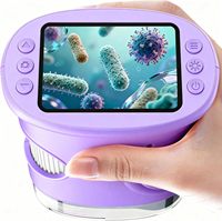 Loupe d'écran numérique, Loupes de bijoutier, Microscopes jouets pour enfants, Loupes d'observation d'insectes avec lumière LED, Télescope d'extérieur