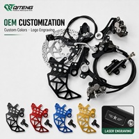 Kit de frein arrière 240 mm pour Sur-Ron Light Bee LBX, anodisé noir, support d'étrier, protection de disque hydraulique