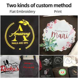 Produttore personalizzato grembiule Hotpot ristorante lavoro cucina bavaglino Logo stampato grembiule Catering - Product Image 4