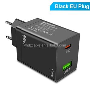 ที่ชาร์จ55W USB PD + QC3.0 USB ชาร์จเร็วที่ชาร์จติดผนังปลั๊ก EU US ที่ชาร์จติดผนังสำหรับ iPhone 15 14 13 - Product Image 5