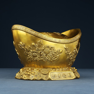 Ornement en Laiton Extra Large Gravé Quatre Saisons Décoration Maison Bureau Cadeau Nouvel An Chinois - Product Image 2