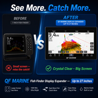 Écran d'extension pour détecteur de poissons MARINE MONITOR, protection industrielle IP67, étanche, 1500 nits, affichage Panoptik haute luminosité, moteur