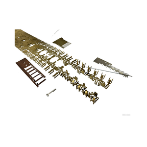 Pièces de tôle métallique en cuivre et acier inoxydable, contacts et bornes électriques, fabrication sur mesure OEM, pliage progressif de haute précision - Product Image 1