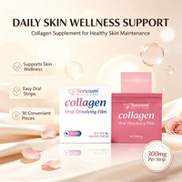 Neewwon Produits de Beauté pour Blanchir la Peau et Nourrir les Ongles, Complément de Collagène Sans Sucre, Film Dissoluble Oral au Collagène pour des Cheveux Plus Épais