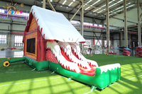 Parc de trampoline gonflable de Noël d'hiver-Centre de jeux pour enfants avec toboggan Vente Location Usage domestique 2025