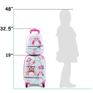 Tas koper anak, koper beroda Set, tas buku tahan air, tas sekolah murah, untuk anak hewan, Pc, ransel bagasi anak-anak