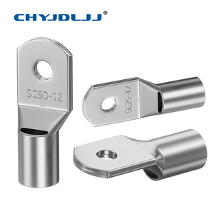 Terminal Kabel Tembaga Berlapis Timah Tipe SC Heavy Duty, Terminal Crimp Tanpa Isolasi, Kabel Lug dengan Lubang, Lug Tembaga Tubular - Product Image 5
