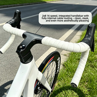 FRRX Maßgefertigter Carbon-Rennradlenker Gravel 700c 24-Gang Hydraulische Scheibenbremsen Gabelmaterial Standard-Pedaltyp