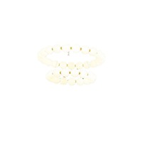 Lustre LED de luxe en gros, moderne, doré, en acrylique