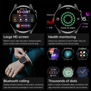 LIGE BT-Verbindung Anruf-Smartwatch für Herren Vollständig Berührungsempfindliche Sport-Fitness-Uhr Wasserdicht Herzfrequenz Stahlband Smartwatch Android iOS - Product Image 2
