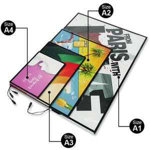 Vente en gros usine – Boîte à lumière LED A1 A2 A3 A4 avec cadre en aluminium fin, 5000 lumens, étanche et résistante aux intempéries, pour affichage publicitaire et menus - Product Image 4