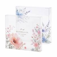 Boîte d'emballage personnalisée portable en PET holographique géométrique, impression numérique/sérigraphie irisée, modèle Zhenpin PR016, cosmétique