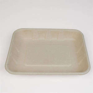 Assiette de service rectangulaire compostable de 7 pouces en bagasse, écologique, en fibre de canne à sucre, jetable, pour la restauration et l'hôtellerie - Product Image 4