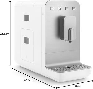 Machine à café Bean to Cup BCC13WHMUK avec système de lait intégré, 1,4 L, 1350 W, blanc mat - Product Image 2