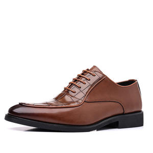 Zapatos Oxford de Hombre Británicos, Impermeables, de Cuero Genuino, Punta Cerrada, Hechos a Mano, para Boda, Formales, Casuales de Negocios, Antideslizantes, con Hebillas y Correas - Product Image 1
