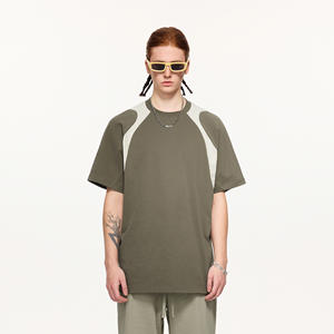 T-Shirt <span class=keywords><strong>Vintage</strong></span> Y2K Personalizzata a Due Tonalità, Oversize da Uomo, Manica Corta, Collo Tondo, 100% Cotone 230g Ecologico - Product Image 4