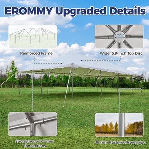 Lều đám cưới ngoài trời màu trắng với hai lớp cho các sự kiện mùa hè cho các bữa tiệc và quảng cáo - Product Image 4