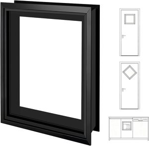 Kit de cadre de fenêtre de porte de <span class=keywords><strong>garage</strong></span> coulissante en alliage d'aluminium Senfey avec inserts en verre, fenêtres de remplacement étanches et insonorisées - Product Image 1