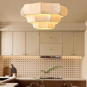 Lámpara de techo de papel estilo Neo Chino Wabi Sabi con LED de montaje en superficie para sala de estar, dormitorio y estudio. - Product Image 5
