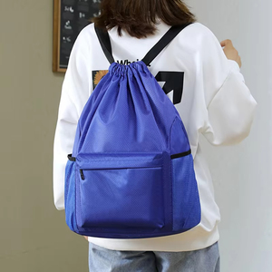 Sac à dos de sport à cordon de serrage grande capacité, nouveau style, avec poches, imperméable, pour le voyage, la remise en forme et la gym - Product Image 3