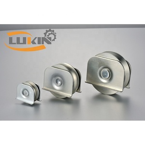 Roda alur V baja tahan karat tugas berat Modern dengan braket Interior pabrik pintu yang disediakan & Aksesori jendela - Product Image 5