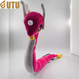 Large 68cm Heterochromatic Pink Hacklong Mini Dragon Evolution Plush Doll PP Cotton <b>Skeleton</b> Birthday Customizable ODM <b>Dog</b>-F - Product Image 5