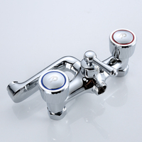 Mitigeur de bain à double poignée robinet de douche ensemble de salle de bain de type classique