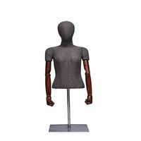 Koreanischer Stil Bekleidungsgeschäft Halbkörper-Schaufensterpuppe für Damenbekleidung FRP-Material Modell HB9 Direktverkauf ab Werk