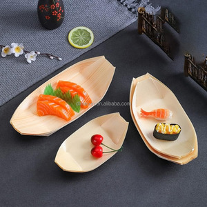 Stile giapponese eco-friendly usa e getta di carta Sushi Boat per il <span class=keywords><strong>salmone</strong></span> da asporto del partito Dim Sum - Product Image 1