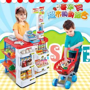 Carrito de Compras de Juguete Grande de Lujo para Niños, Escáner de Supermercado, Set de Cocina de Juguete, Juego de Imitación, Venta al por Mayor - Product Image 3