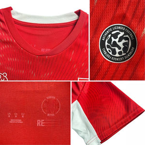 タイ版レトロ2005-2006シーズン # 14スター選手用半袖サッカー通気性100%ポリエステルホームフットボールジャージー - Product Image 2