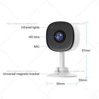 Kamera CCTV Wifi Mini CS1 3MP untuk Rumah, Dua Arah Bicara, Penglihatan Malam, Penyimpanan Kartu Memori, Harga Murah Vstarcam