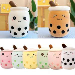 Squishy Bubble Tea en peluche oreiller mignon thé au lait Adorable câlin oreiller en peluche Boba peluches - Product Image 1