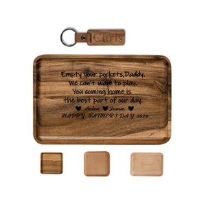 <span class=keywords><strong>Bandeja</strong></span> de Almacenamiento de Madera para Vaciar tus Bolsillos, Estilo Americano, Diseño Desmontable, Color y Logotipo Personalizables - Product Image 3