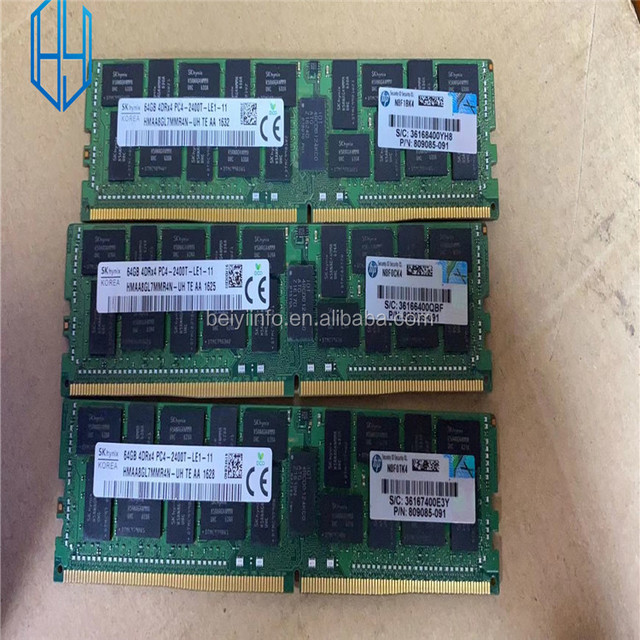 New BULK Original HPE 64GB DDR4 4RX4 2400T 819413-001 809085-091 805358-B21 Server
