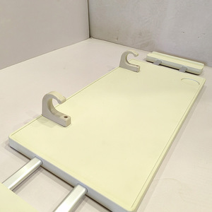 <b>Dining</b> Board Abs Material <b>White</b> <b>Extendable</b> Hospital <b>Table</b> Bed Rail Compatible - Product Image 3